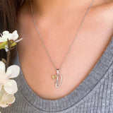 V Initial Necklace