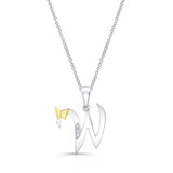 W Initial Necklace