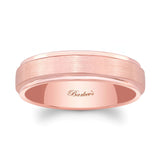 6mm Men's Raised Center Wedding Band