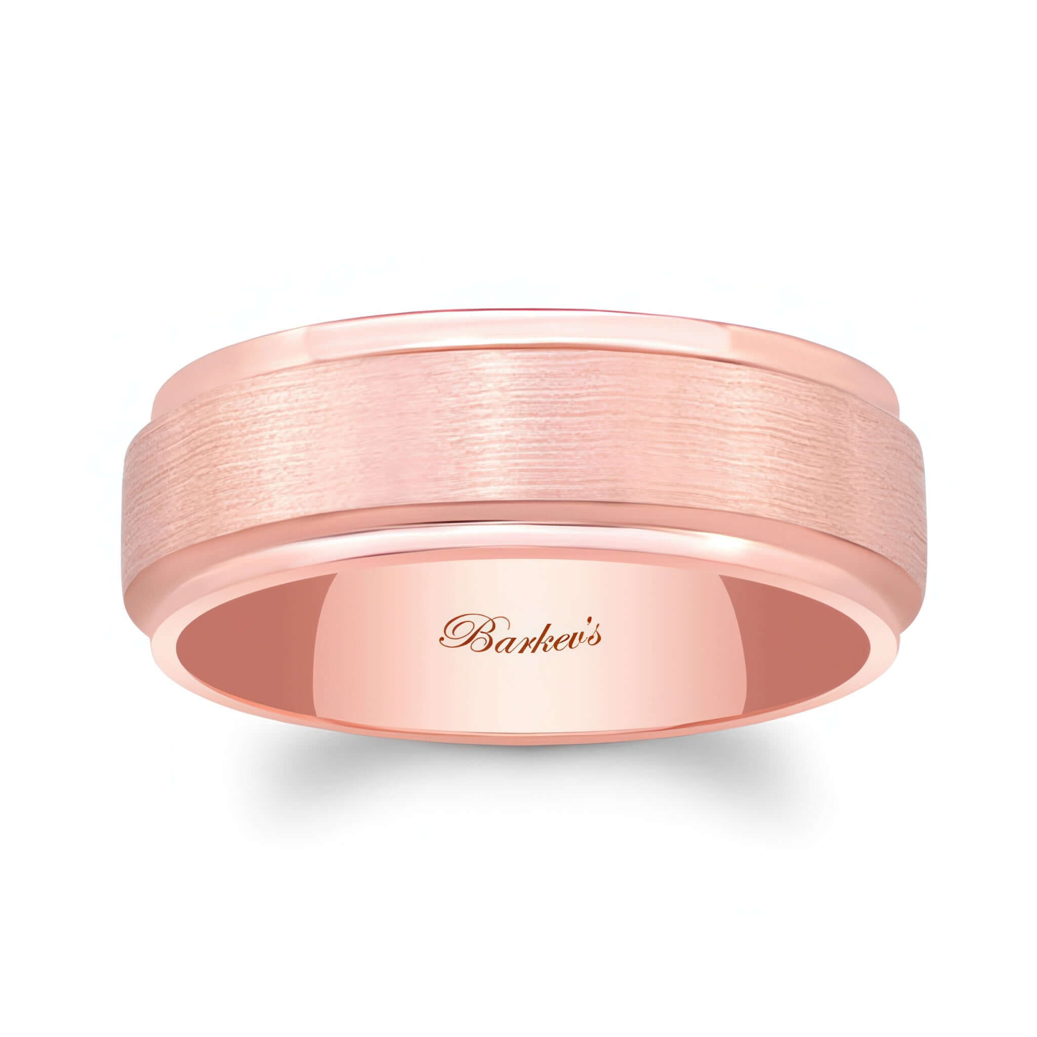 8mm Men's Raised Center Wedding Band
