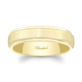 6mm Men's Raised Center Wedding Band