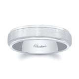 6mm Men's Raised Center Wedding Band
