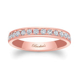 3mm One Row Domed Diamond Wedding Band