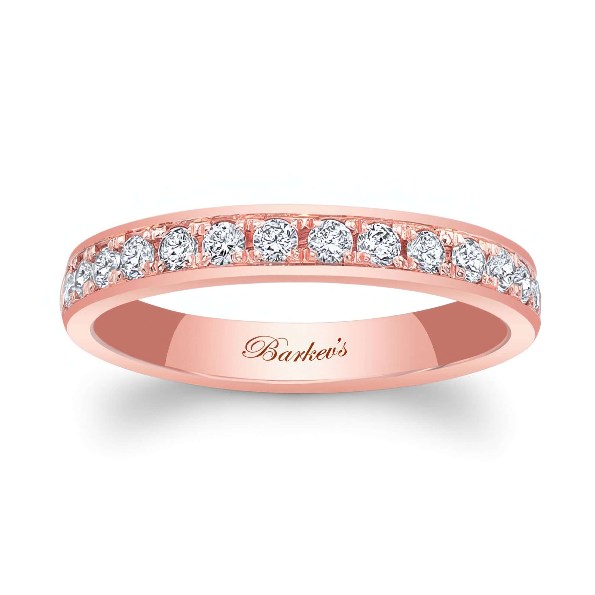 3mm One Row Domed Diamond Wedding Band