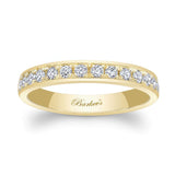 3mm One Row Domed Diamond Wedding Band