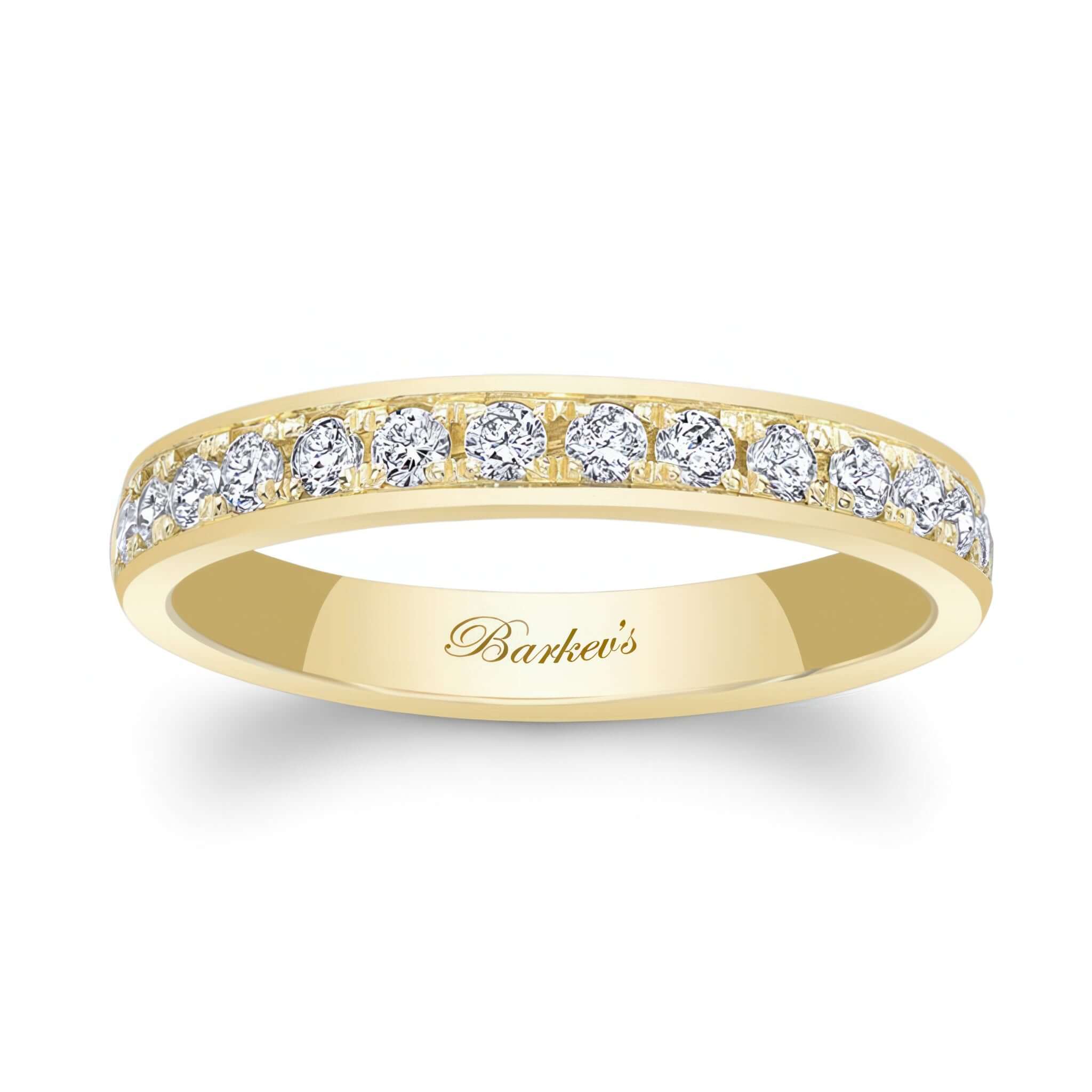 3mm One Row Domed Diamond Wedding Band