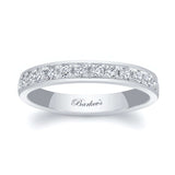 3mm One Row Domed Diamond Wedding Band