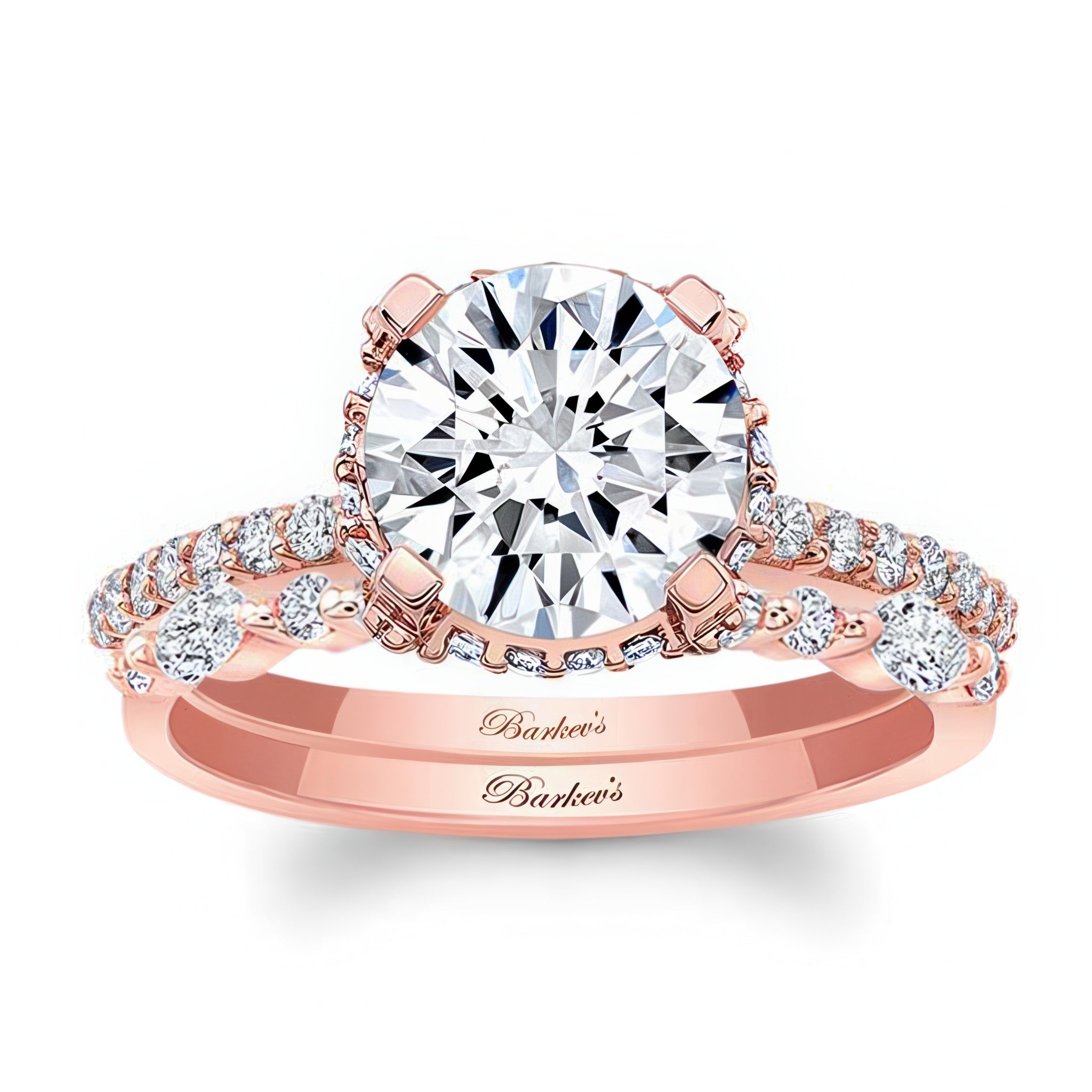 2 Carat Hidden Halo Bridal Set