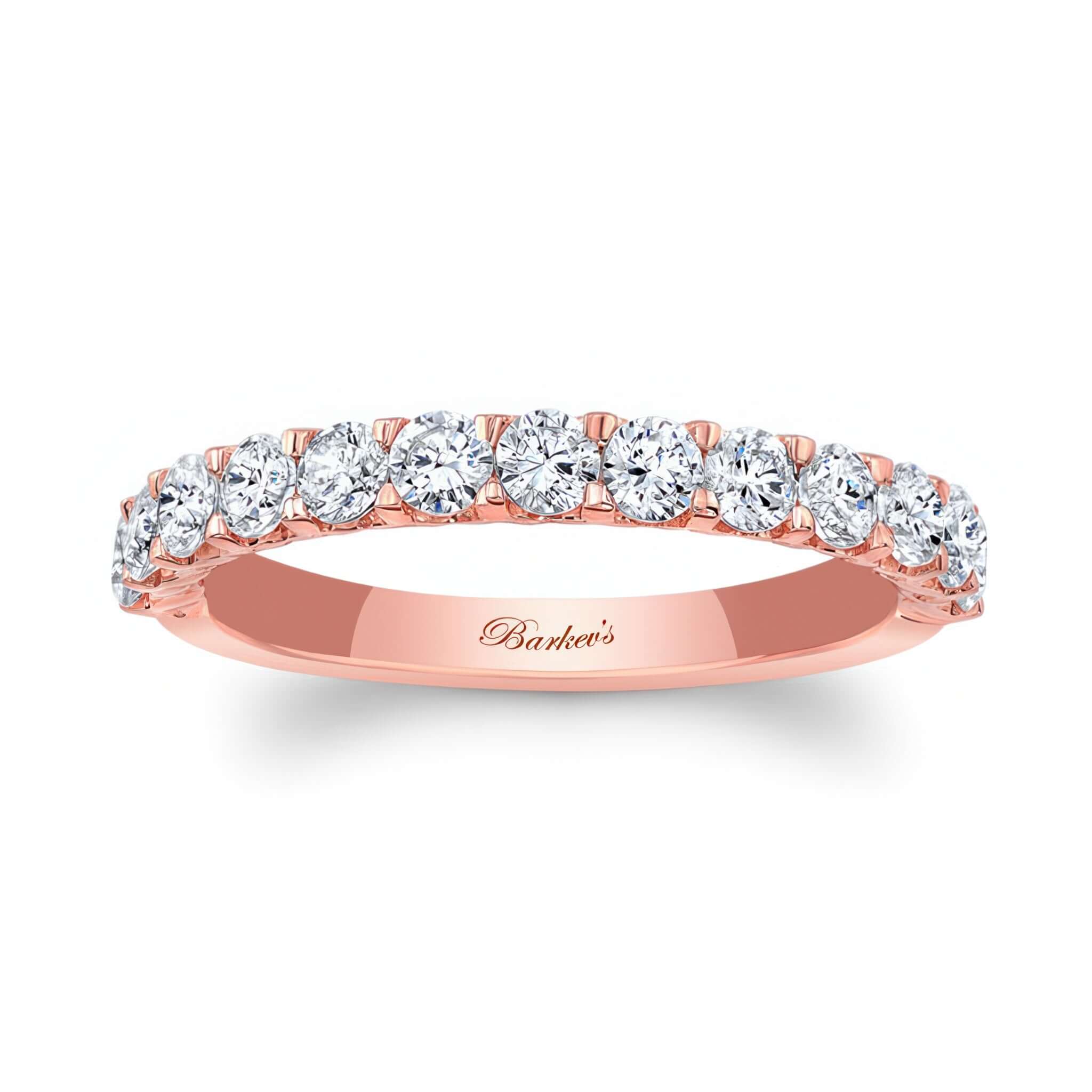 Half Diamond Wedding Band