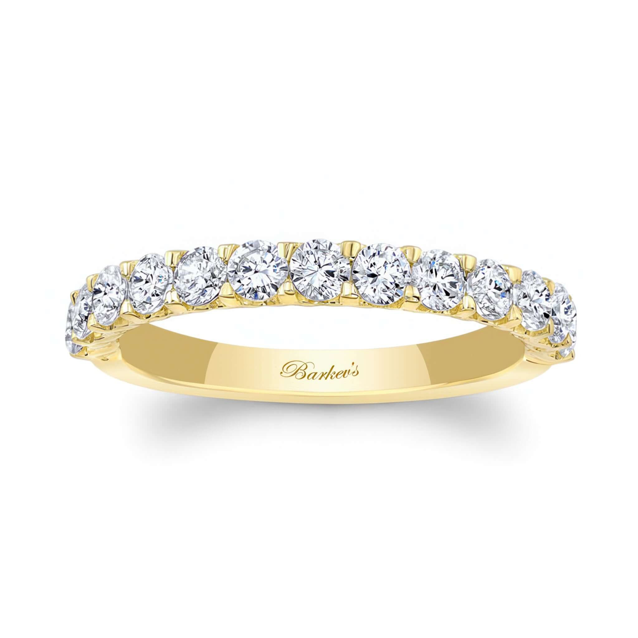 Half Diamond Wedding Band