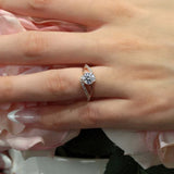 Split Shank Moissanite Ring