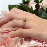 Split Shank Moissanite Ring