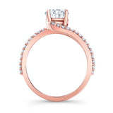 Split Shank Moissanite Ring