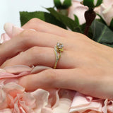 Split Shank Moissanite Ring