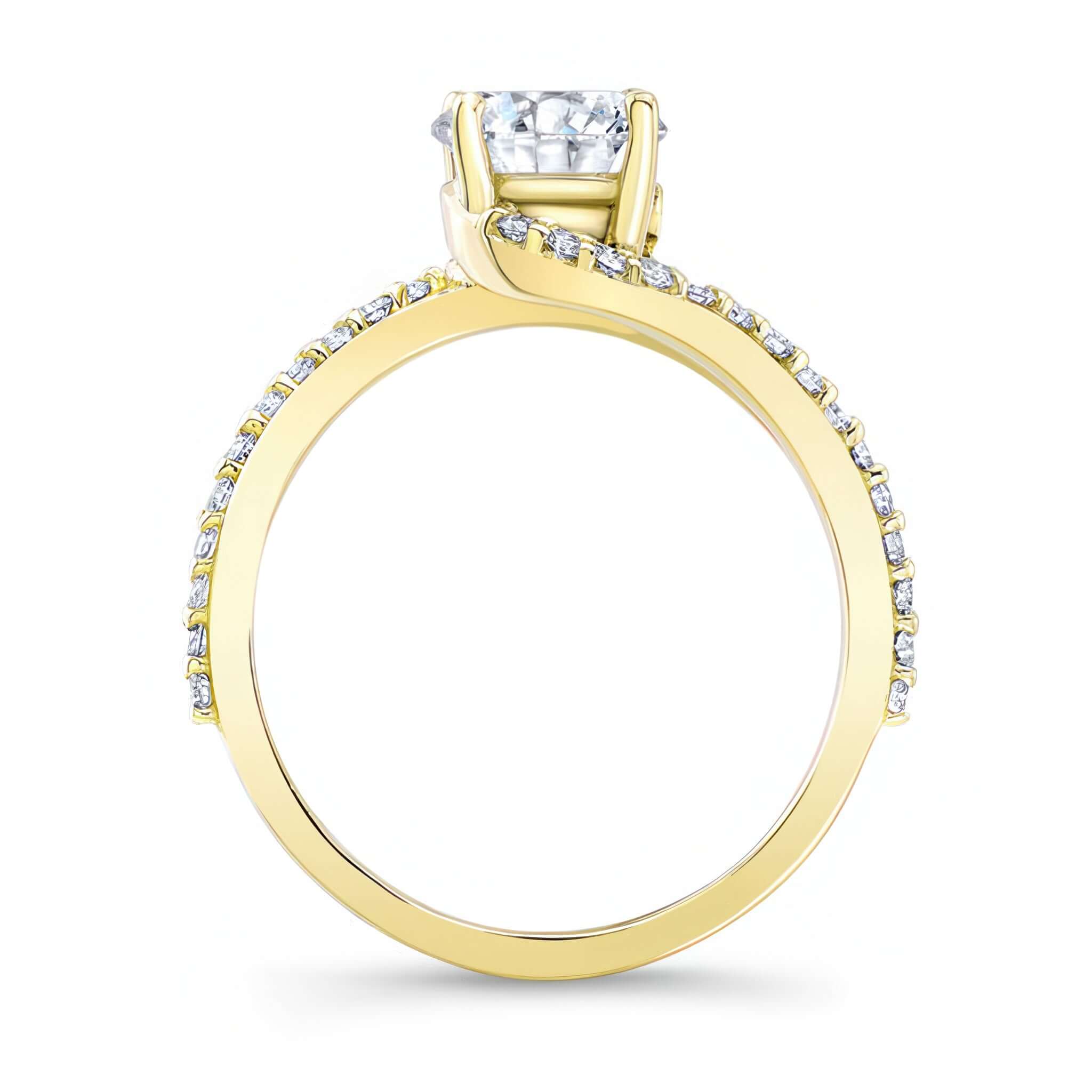 Split Shank Moissanite Ring
