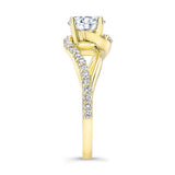 Split Shank Moissanite Ring