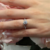 Split Shank Moissanite Ring