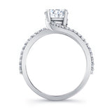 Split Shank Moissanite Ring