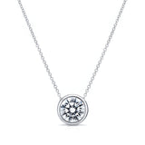 Bezel Lab Grown Diamond Necklace