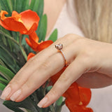 Hidden Halo Princess Cut Engagement Ring