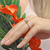 Hidden Halo Princess Cut Engagement Ring