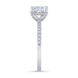 Hidden Halo Princess Cut Engagement Ring