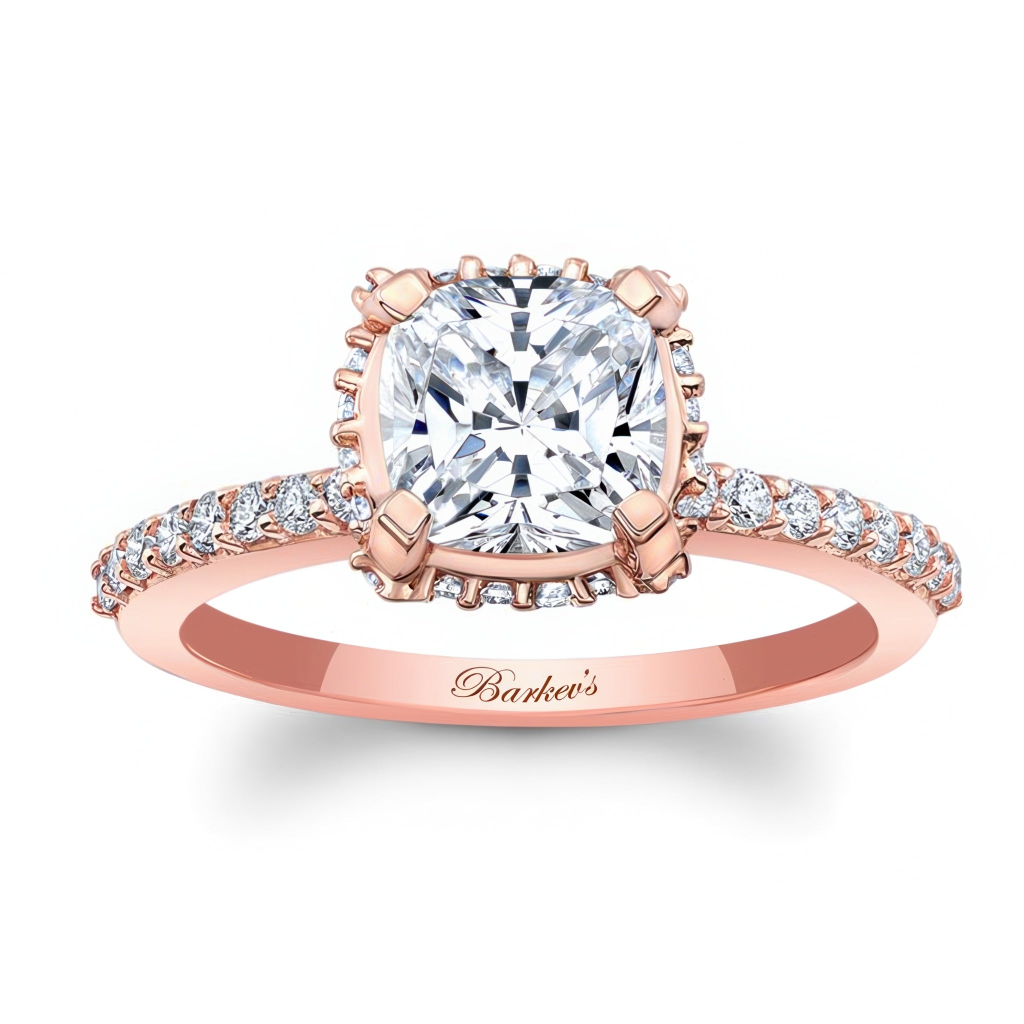Cushion Halo Engagement Ring