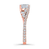 1 Carat Emerald Cut Diamond Ring