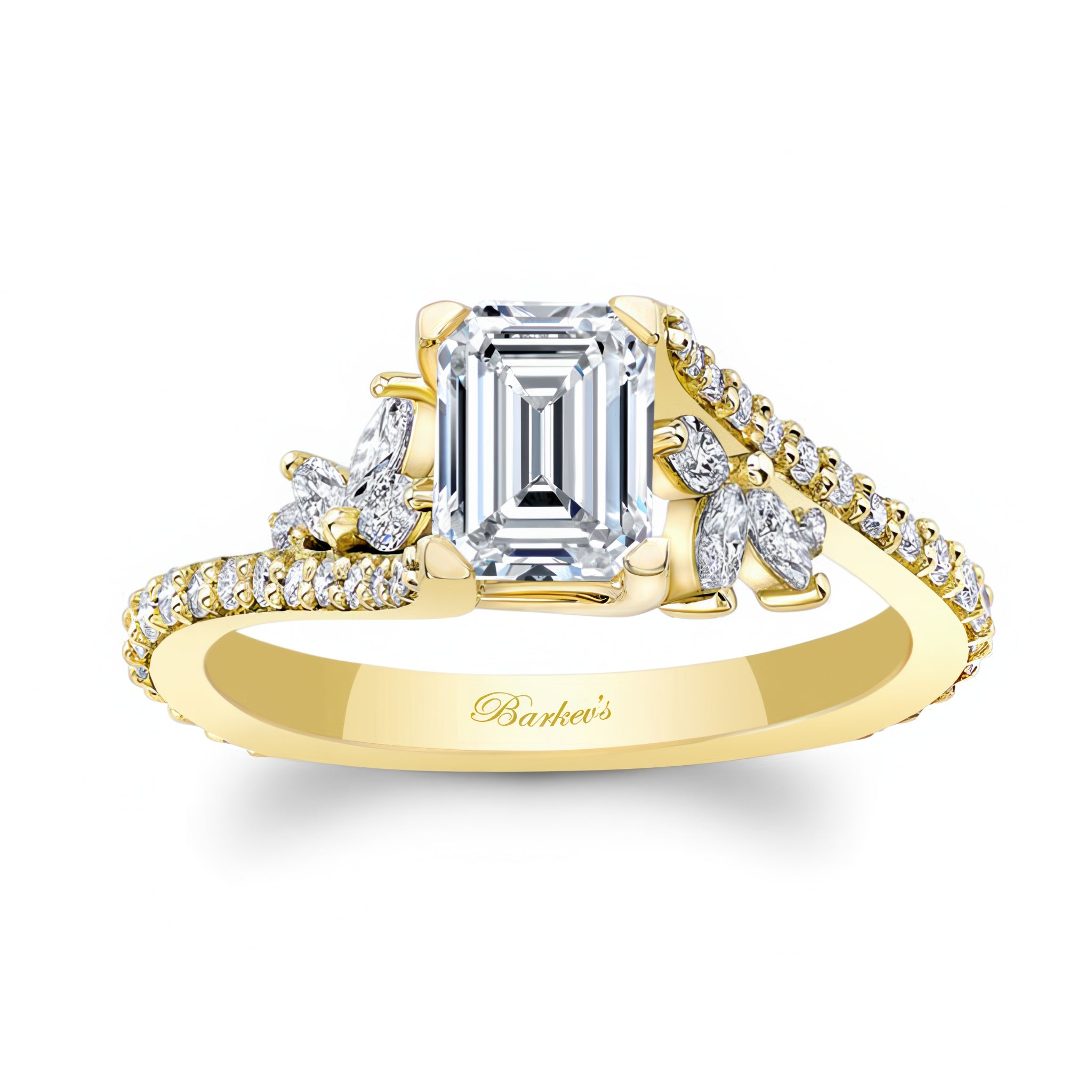1 Carat Emerald Cut Diamond Ring
