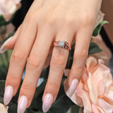Princess Cut Pave Engagement Ring