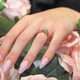 Princess Cut Pave Engagement Ring