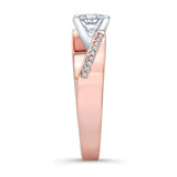 Princess Cut Pave Engagement Ring