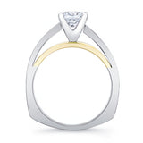 Princess Cut Pave Engagement Ring