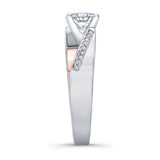 Princess Cut Pave Engagement Ring