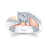 Princess Cut Pave Engagement Ring