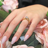 Princess Cut Pave Engagement Ring