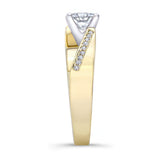 Princess Cut Pave Engagement Ring