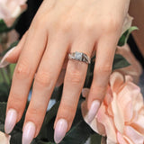 Princess Cut Pave Engagement Ring