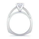 Princess Cut Pave Engagement Ring