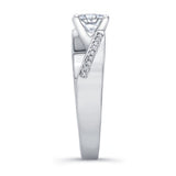 Princess Cut Pave Engagement Ring