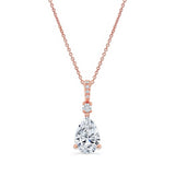 Pear Shape Lab Diamond Necklace