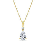 Pear Shape Lab Diamond Necklace