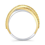 Yellow Diamond Wedding Band