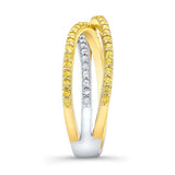 Yellow Diamond Wedding Band