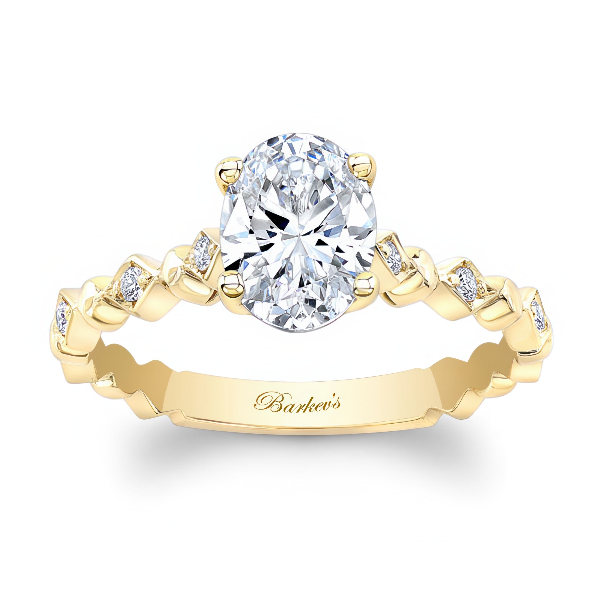 Art Deco Oval Engagement Ring