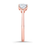 Delicate Curved Solitaire Ring