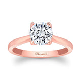 Delicate Curved Solitaire Ring