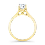 Delicate Curved Solitaire Ring
