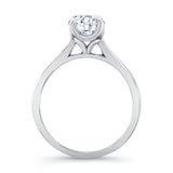 Delicate Curved Solitaire Ring