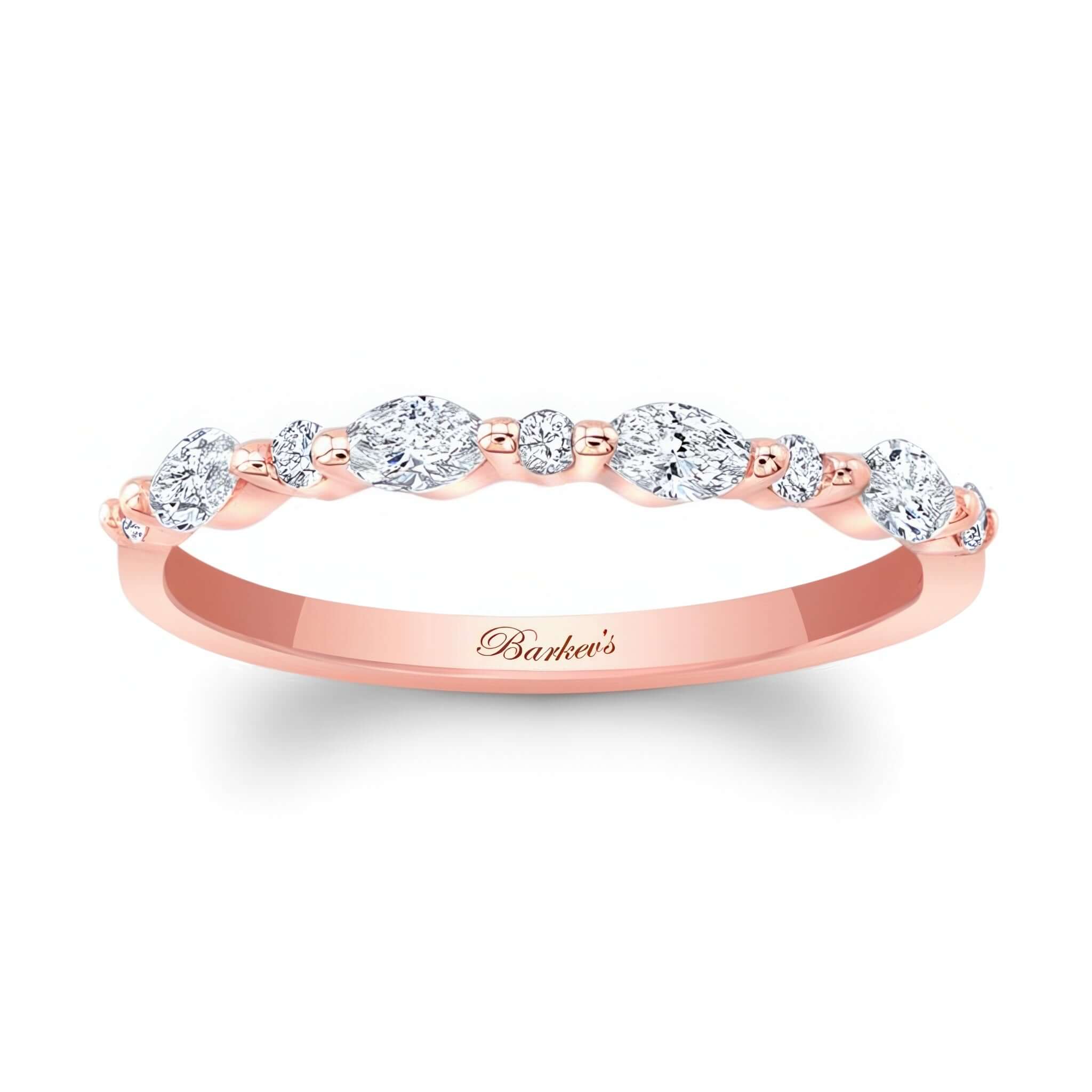 Marquise Diamond Wedding Band